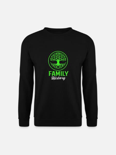 Stammbaum Genealogie - Unisex Pullover - Schwarz