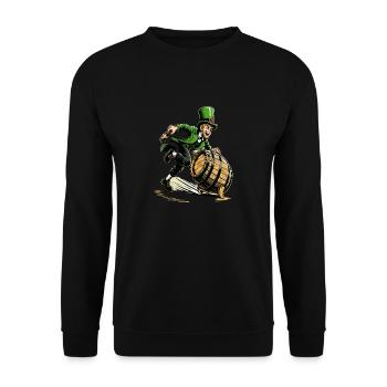 Swift Leprechaun (Irish Leprechaun) Runner - Unisex Sweatshirt - black - Front - Alina (178cm) & Michal (187cm)