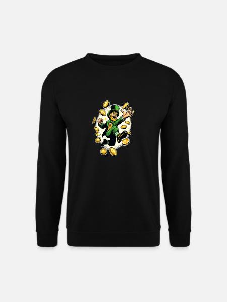 Lucky Leprechaun (Irish Leprechaun) - Unisex Sweatshirt - black