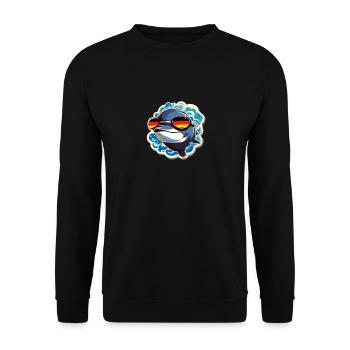 Delfin, Allemagne, Football - Sweat-shirt Unisexe - noir - Devant - Alina (178cm) & Michal (187cm)