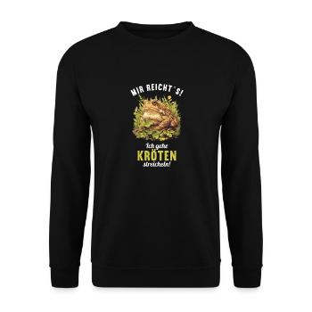 Toad Toads Toad - Unisex Sweatshirt - black - Front - Alina (178cm) & Michal (187cm)