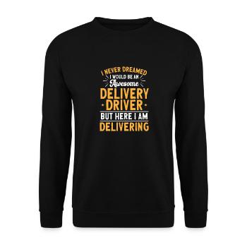 Supplier Package Delivery - Unisex Sweatshirt - black - Front - Alina (178cm) & Michal (187cm)