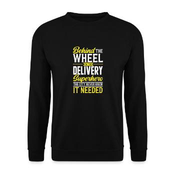 Supplier Package Delivery - Unisex Sweatshirt - black - Front - Alina (178cm) & Michal (187cm)
