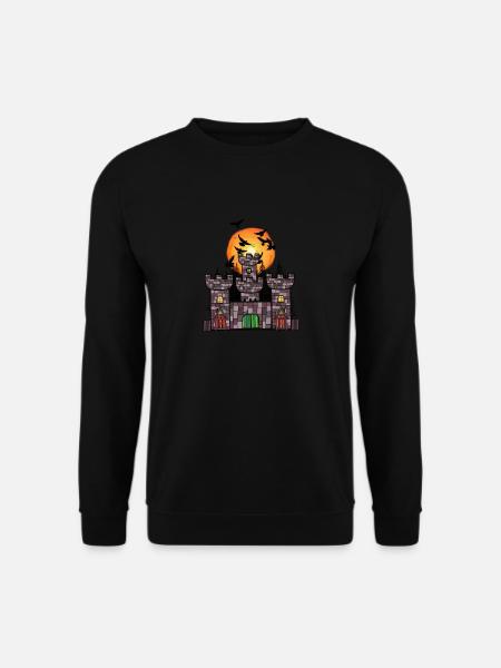 Mittelalter Schloss Burg Festung Kinder Kind - Unisex sweater - sort