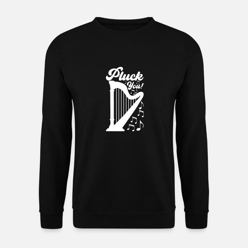 Harfe Design Für Harfenspieler - Unisex Pullover - Schwarz