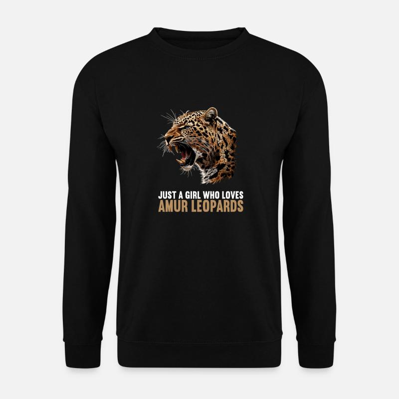 Léopard de l’Amour Amurleoparden Amurleopard - Sweat-shirt Unisexe - noir