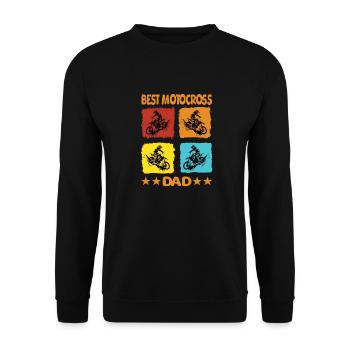 Meilleur père de motocross - Sweat-shirt Unisexe - noir - Devant - Alina (178cm) & Michal (187cm)