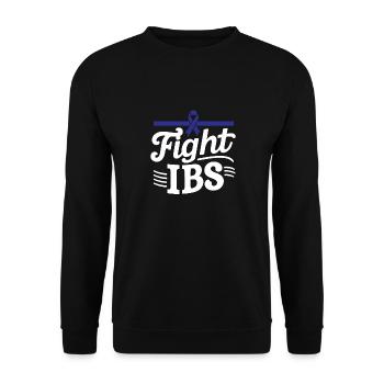 Lutter contre le syndrome du côlon irritable du SCI Soutien à la sensibilisation - Sweat-shirt Unisexe - noir - Devant - Alina (178cm) & Michal (187cm)