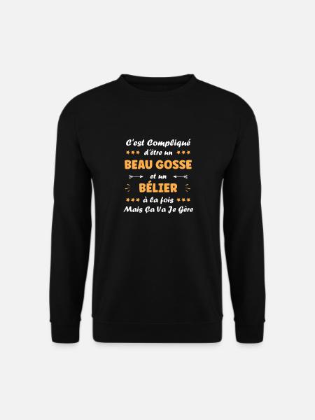 bélier - Sweat-shirt Unisexe - noir
