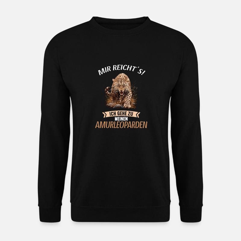 Amur Leopard Amurleoparden Amurleopard - Unisex Sweatshirt - black