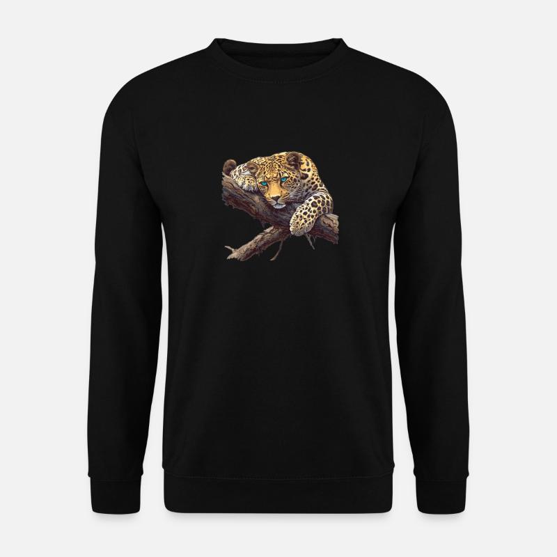 Leoparden Leopard - Unisex Pullover - Schwarz