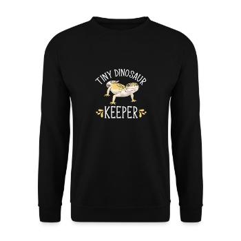 Gecko léopard Gecko reptile gecko de compagnie - Sweat-shirt Unisexe - noir - Devant - Alina (178cm) & Michal (187cm)