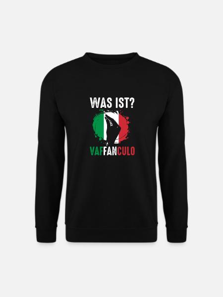 Italy Italian Vaffanculo - Unisex Sweatshirt - black