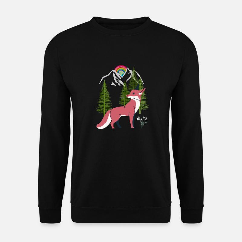 Fox Foxes Nature Fairy Tale - Unisex Sweatshirt - black