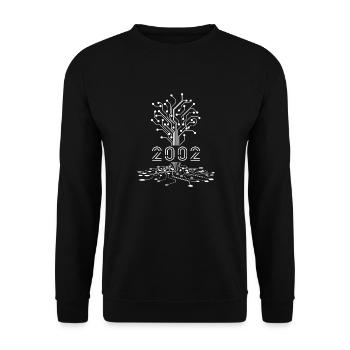 Cadeau Anniversaire 2002 Gaming, Cadeau Gamer 2002 - Sweat-shirt Unisexe - noir - Devant - Alina (178cm) & Michal (187cm)