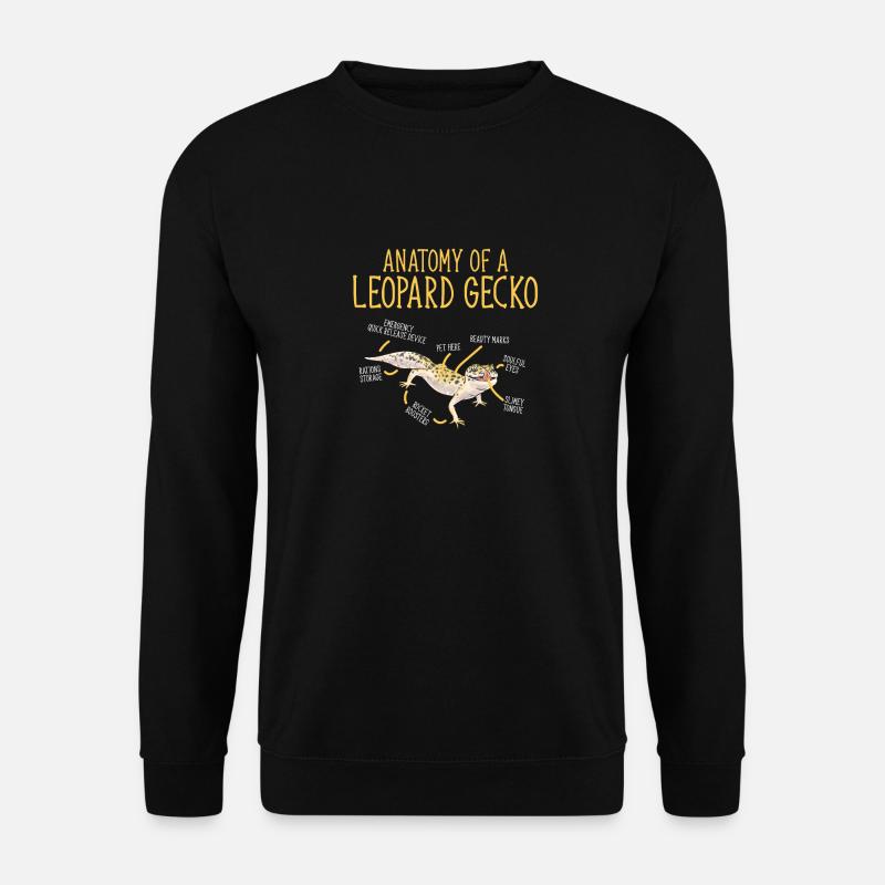 Leopard Gecko Reptile Pet Gecko - Unisex Sweatshirt - black