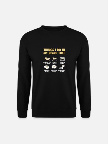 Gecko léopard Gecko reptile gecko de compagnie - Sweat-shirt Unisexe - noir