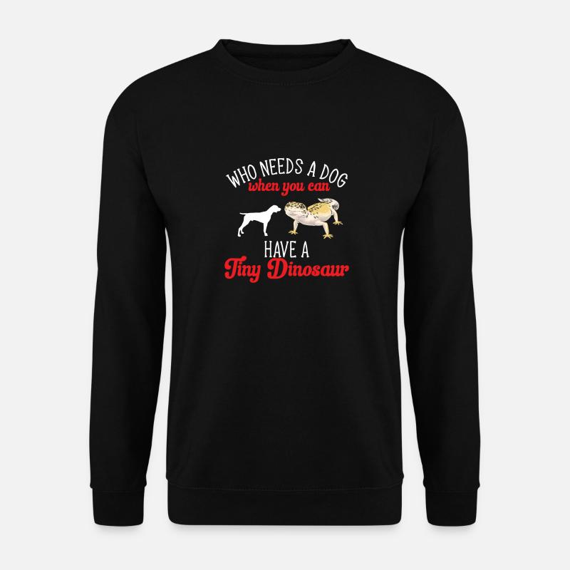 Leopard Gecko Reptile Pet Gecko - Unisex Sweatshirt - black