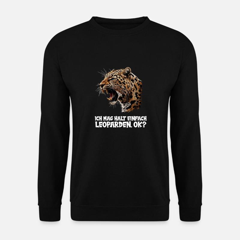 Léopard léopard - Sweat-shirt Unisexe - noir