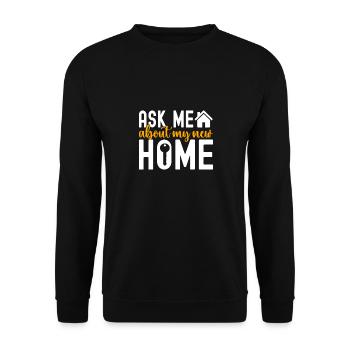 Pendaison de crémaillère des propriétaires - Sweat-shirt Unisexe - noir - Devant - Alina (178cm) & Michal (187cm)