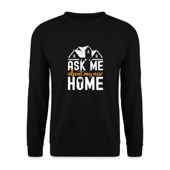 Pendaison de crémaillère des propriétaires - Sweat-shirt Unisexe - noir - Devant - Alina (178cm) & Michal (187cm)