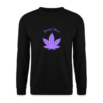 Purpel Haze text - Unisex Pullover - Schwarz - Vorne - Alina (178cm) & Michal (187cm)