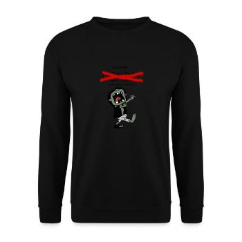 I Hate Mondays - Unisex Sweatshirt - black - Front - Alina (178cm) & Michal (187cm)