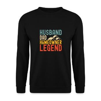 Pendaison de crémaillère des propriétaires - Sweat-shirt Unisexe - noir - Devant - Alina (178cm) & Michal (187cm)