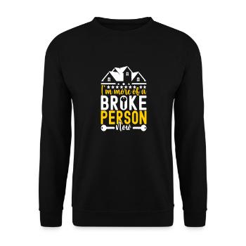 Homeowners Housewarming Party - Unisex Sweatshirt - black - Front - Alina (178cm) & Michal (187cm)