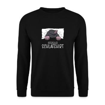Pyjama officiel Chemise de nuit Molé - Sweat-shirt Unisexe - noir - Devant - Alina (178cm) & Michal (187cm)
