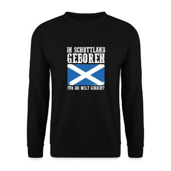 Ecossais Ecosse Ecosse Ecosse - Sweat-shirt Unisexe - noir - Devant - Alina (178cm) & Michal (187cm)