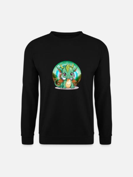 Drache Kinder Drachen Kind - Unisex Pullover - Schwarz
