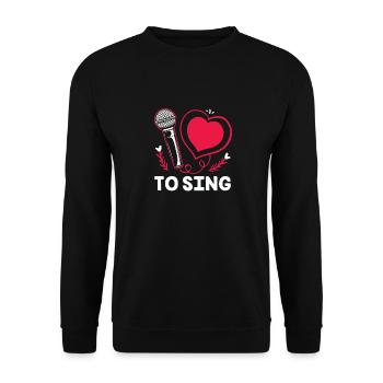 Karaoké - Sweat-shirt Unisexe - noir - Devant - Alina (178cm) & Michal (187cm)