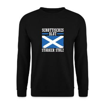 Scots Scottish Scotland - Unisex Sweatshirt - black - Front - Alina (178cm) & Michal (187cm)