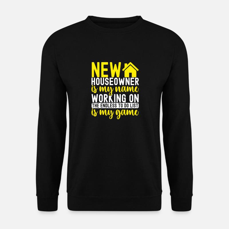 Hausbesitzer Einweihungsparty - Unisex Pullover - Schwarz