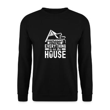 Pendaison de crémaillère des propriétaires - Sweat-shirt Unisexe - noir - Devant - Alina (178cm) & Michal (187cm)