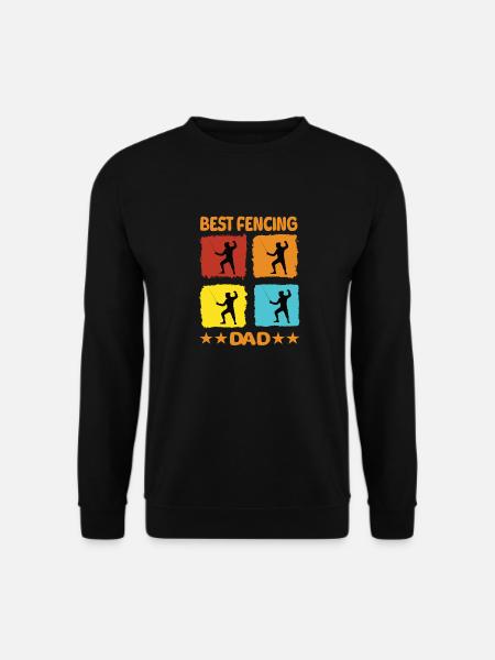 Best Fencing Dad - Unisex Sweatshirt - black