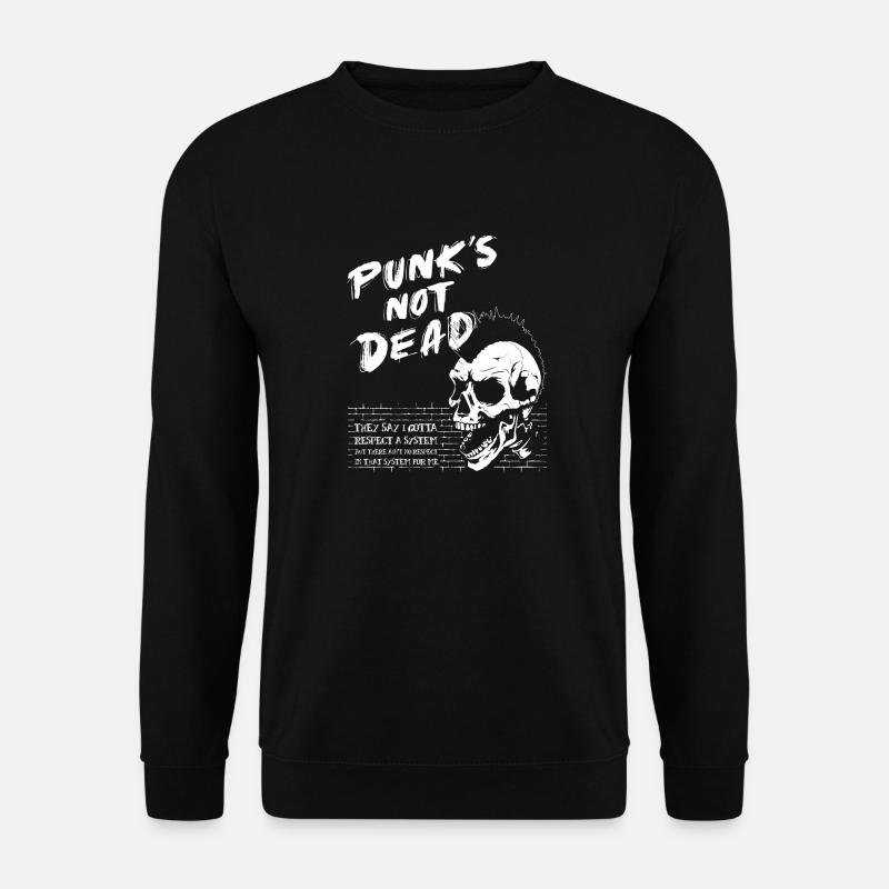 Skull Punk Rock - Punk ist nicht tot - Old Punks - Unisex Pullover - Schwarz