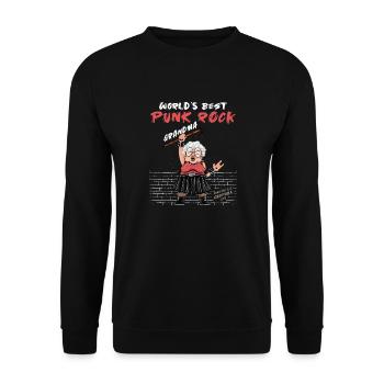 Les vieux punks ne meurent jamais - Le meilleur punk rock du monde - Sweat-shirt Unisexe - noir - Devant - Alina (178cm) & Michal (187cm)