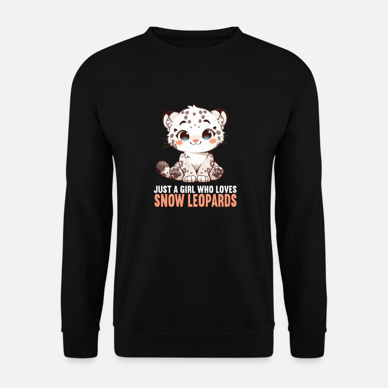 Snow Leopard Schneeleoparden Schneeleopard - Unisex Sweatshirt - black