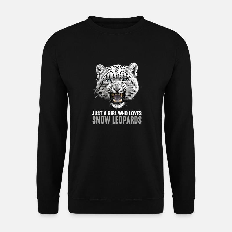 Snow Leopard Schneeleoparden Schneeleopard - Unisex Sweatshirt - black