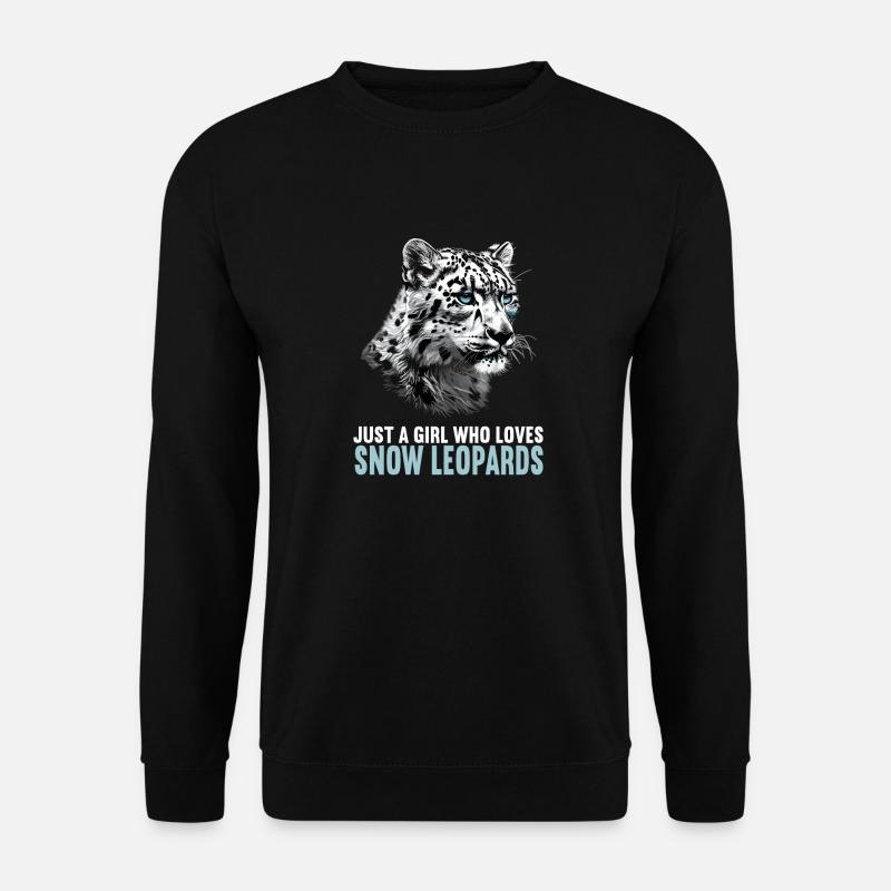 Snow Leopard Schneeleoparden Schneeleopard - Unisex Sweatshirt - black