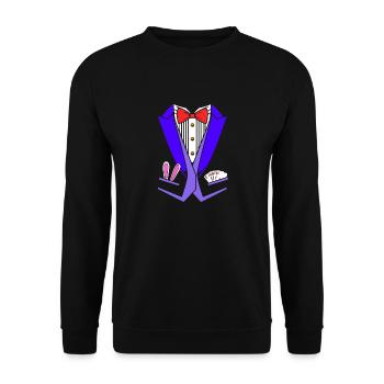 Zauberer - Unisex Pullover - Schwarz - Vorne - Alina (178cm) & Michal (187cm)
