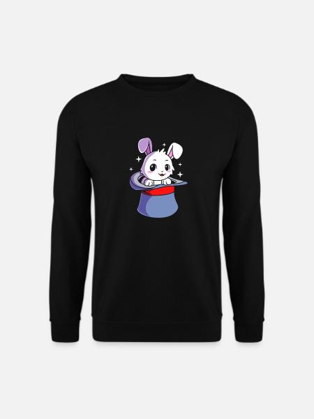 Wizard Magic Magician Bunny - Unisex Sweatshirt - black