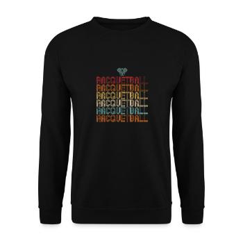 Joueur de racquetball Racquetball - Sweat-shirt Unisexe - noir - Devant - Alina (178cm) & Michal (187cm)