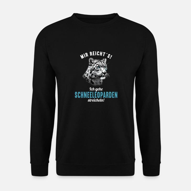 Snow Leopard Schneeleoparden Schneeleopard - Unisex Sweatshirt - black
