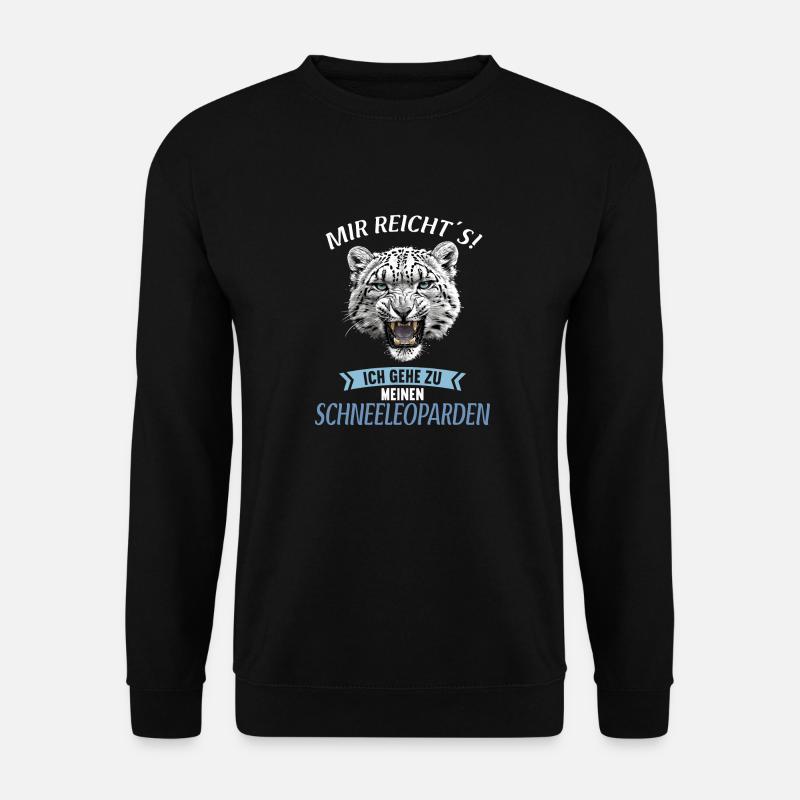 Snow Leopard Schneeleoparden Schneeleopard - Unisex Sweatshirt - black