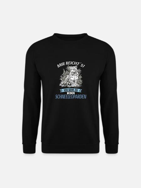 Snow Leopard Schneeleoparden Schneeleopard - Unisex Pullover - Schwarz