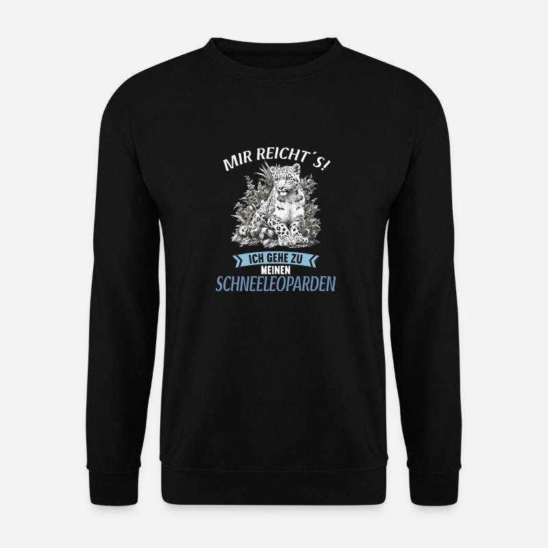 Snow Leopard Schneeleoparden Schneeleopard - Unisex Sweatshirt - black