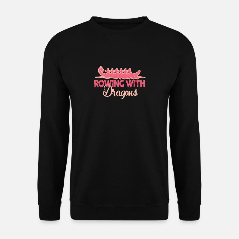 Rowing With Dragons Dragonboat - Unisex Sweatshirt - black